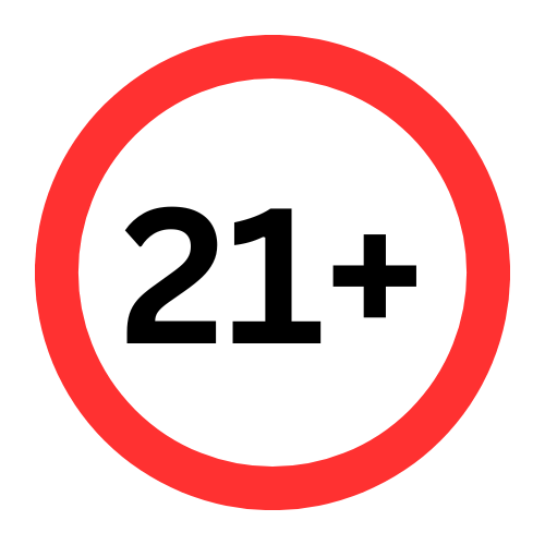 21+ Age restriction icon